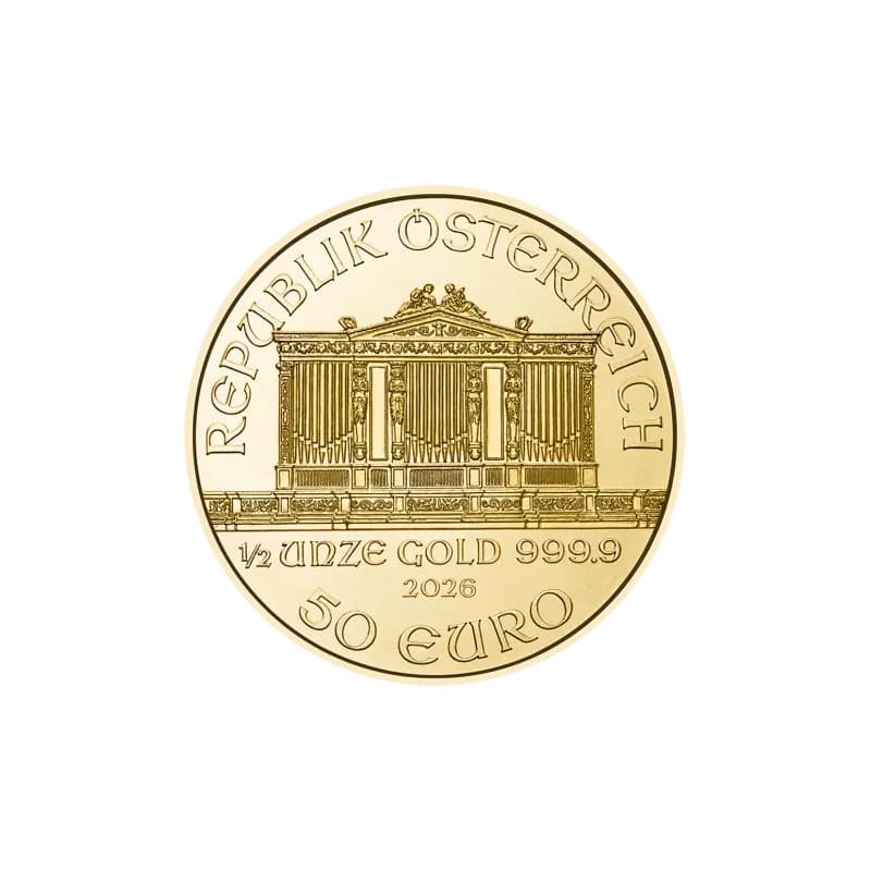 Zlatá mince 1/2 Oz Wiener Philharmoniker 2026