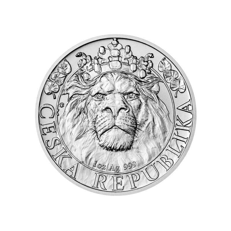 Stříbrná mince 1 Oz Český lev 2022