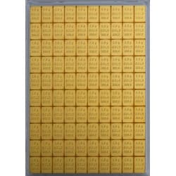 Zlatý slitek 100 x 1 g Valcambi Combibar