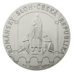 Platinová medaile 500 g Románský sloh