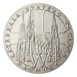 Platinová medaile 500 g Dóm sv.Václava v Olomouci