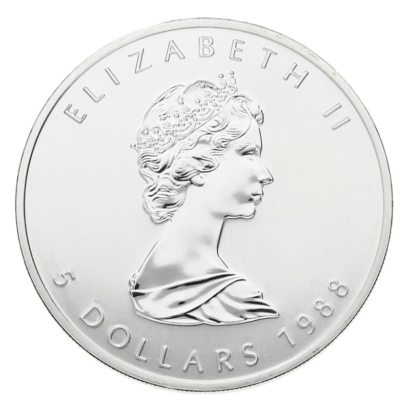 Stříbrná mince 1 Oz Maple Leaf 1988