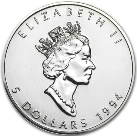 Stříbrná mince 1 Oz Maple Leaf 1994