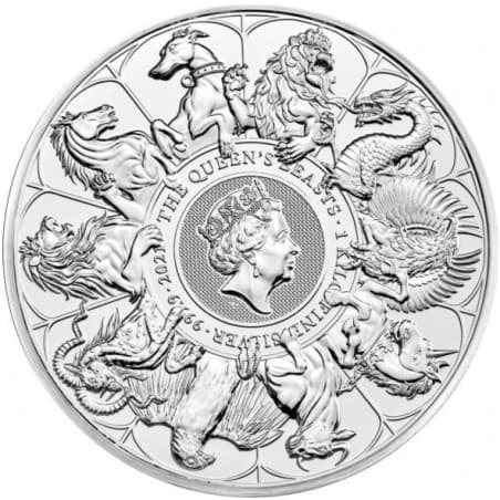 Stříbrná mince 1 Kg The Queens Beasts Completer 2021