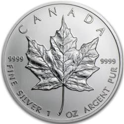 Stříbrná mince 1 Oz Maple Leaf 2001