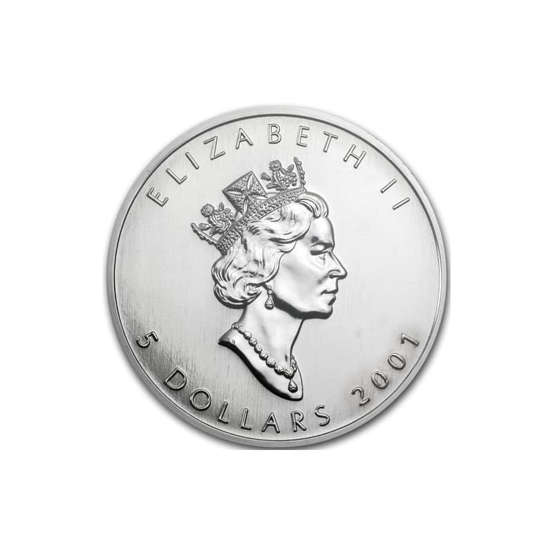 Stříbrná mince 1 Oz Maple Leaf 2001