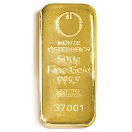 Zlatý slitek 500 g Münze Österreich