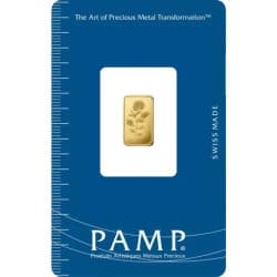 Zlatý slitek 2,5 g PAMP Růže