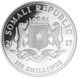 Stříbrná mince 1 Oz African Wildlife Elephant 2017