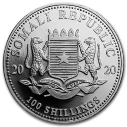 Stříbrná mince 1 Oz African Wildlife Elephant 2020