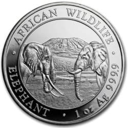 Stříbrná mince 1 Oz African Wildlife Elephant 2020
