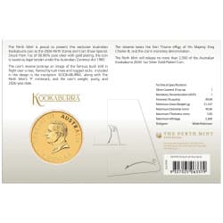 Stříbrná mince 1 Oz Kookaburra 2026 Pozlacená (v kartě)