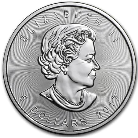 Stříbrná mince 1 Oz Maple Leaf 2017