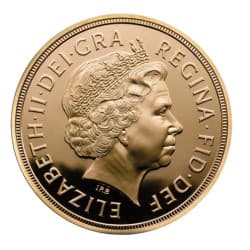 Zlatá mince 7,32 g Sovereign 2012 Elizabeth II