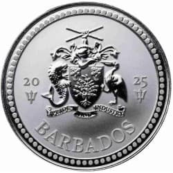 Stříbrná mince 1 Oz Trident Barbados 2025