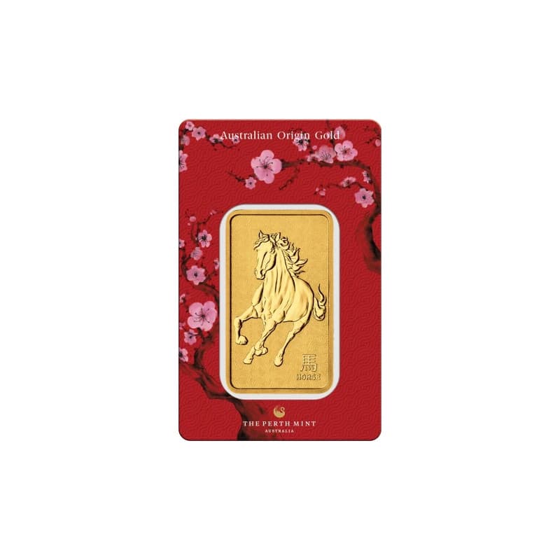 Zlatý slitek 1 Oz Perth Mint Lunar series III Year of the Horse 2026
