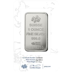 Stříbrný slitek 1 Oz PAMP Lady Fortuna