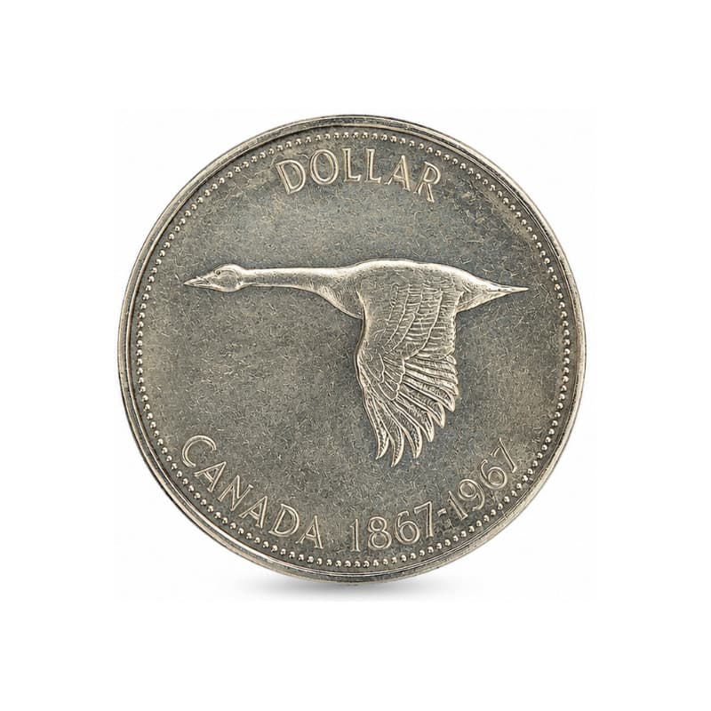 Stříbrná mince 1 Dollar Canada Flying Goose 1967