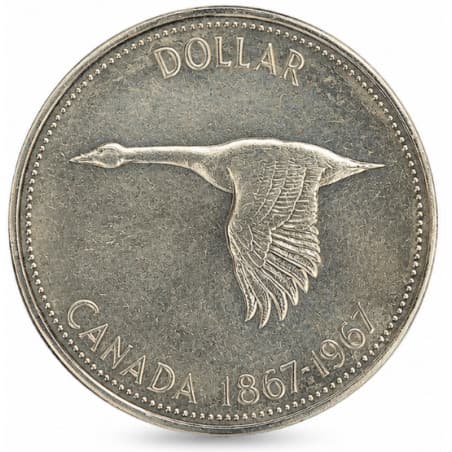 Stříbrná mince 1 Dollar Canada Flying Goose 1967
