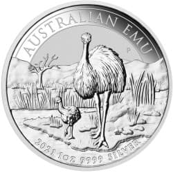 Stříbrná mince 1 Oz Australian Emu 2021