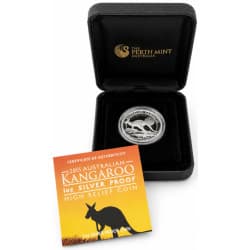 Stříbrná mince 1 Oz Kangaroo 2015 High relief proof