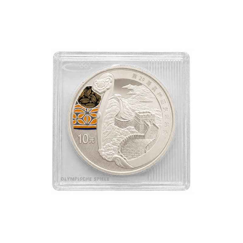 Stříbrná mince 1 Oz Olympijské hry v Pekingu 2008 - Velká čínská zeď