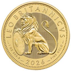 Zlatá mince 1 Oz The British Lion 2026