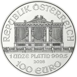Platinová mince 1 Oz Wiener Philharmoniker 2026