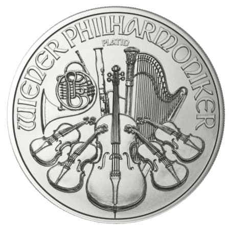 Platinová mince 1/25 Oz Wiener Philharmoniker 2026