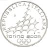 Stříbrná mince 10 EURO 2006 Winter Olympics - Speed skating Proof - 2005