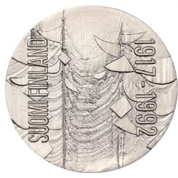 Stříbrná mince 100 Markkaa Independence - 1992 Proof
