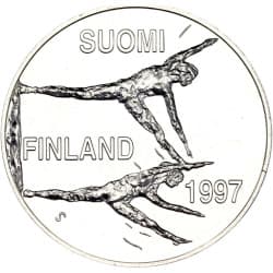 Stříbrná mince 100 Markkaa Paavo Nurmi - 1997 Proof