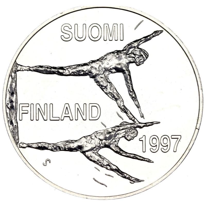 Stříbrná mince 100 Markkaa Paavo Nurmi - 1997 Proof