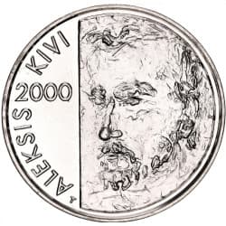 Stříbrná mince 100 Markkaa Aleksis Kivi author - 2000 Proof