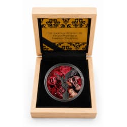 Stříbrná mince 1 Oz Golden Noir Series Libertad The Queen 2023 Kolorováno