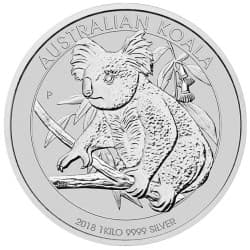 Stříbrná mince 1 Kg Koala 2018