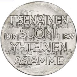 Stříbrná mince 10 Markkaa Independence - 1977