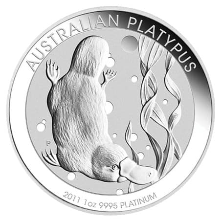 Platinová mince 1 Oz Australia Australian Platypus 2011