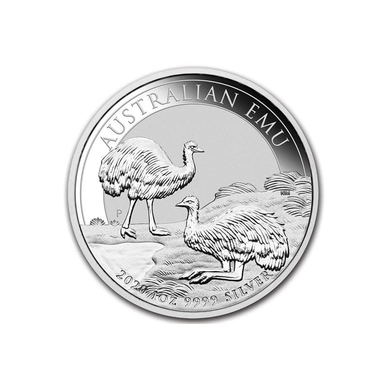 Stříbrná mince 1 Oz Australian Emu 2020