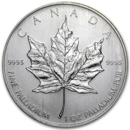 Palladiová mince 1 Oz Maple Leaf různé roky