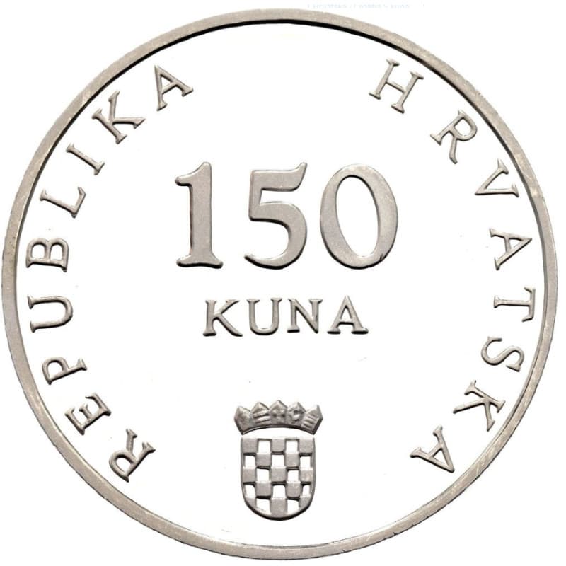 Stříbrná mince 150 Kuna 2006 Winter Olympics - Italy - 2005 Proof