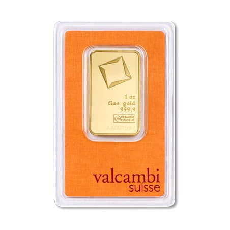 Zlatý slitek 1 Oz Valcambi
