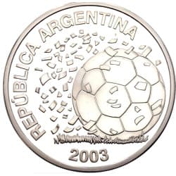 Stříbrná mince 5 Pesos FIFA World Cup Germany 2006 - 2003 Proof