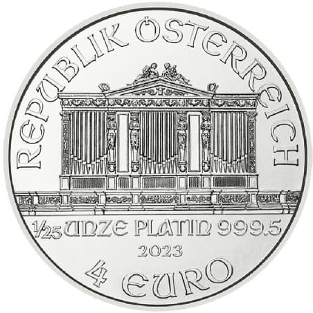 Platinová mince 1/25 Oz Wiener Philharmoniker 2023