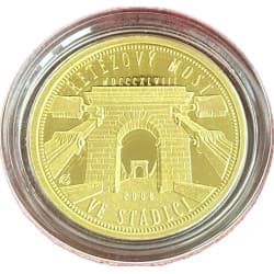Zlatá mince 1/4 Oz Řetězový most ve Stádleci 2008 BK