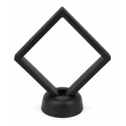 Rámeček na minci 3D box 90 mm černá + kulatý stojánek