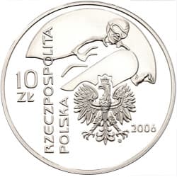 Stříbrná mince 10 Zlotys Turin 2006 - 2006 Proof