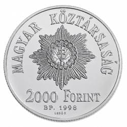 Stříbrná mince 2000 Forint Hungarian Revolution of 1848-49 - 1998 Proof