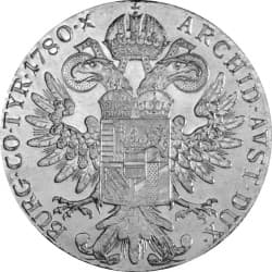 Stříbrný Levantský Tolar 28 g Marie Terezie 1780 Novoražba