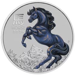 Platinová mince 1 Oz Lunar Series III Year of the Horse 2026 Kolorovaná